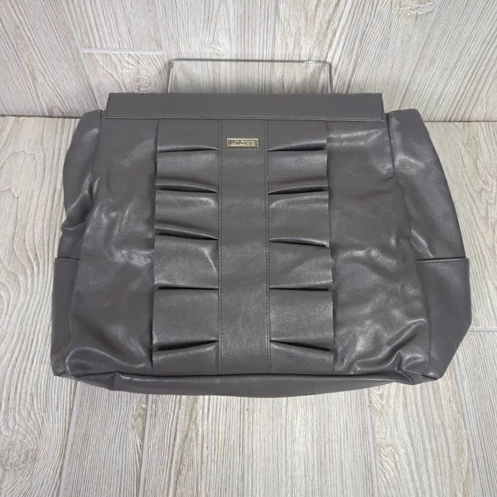 Miche Womens Donna Prima Shell Bag Purse Cover Gray Tuxedo Ruffle Design